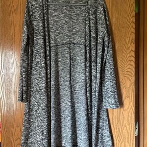 Gray Long Sleeve Cardigan